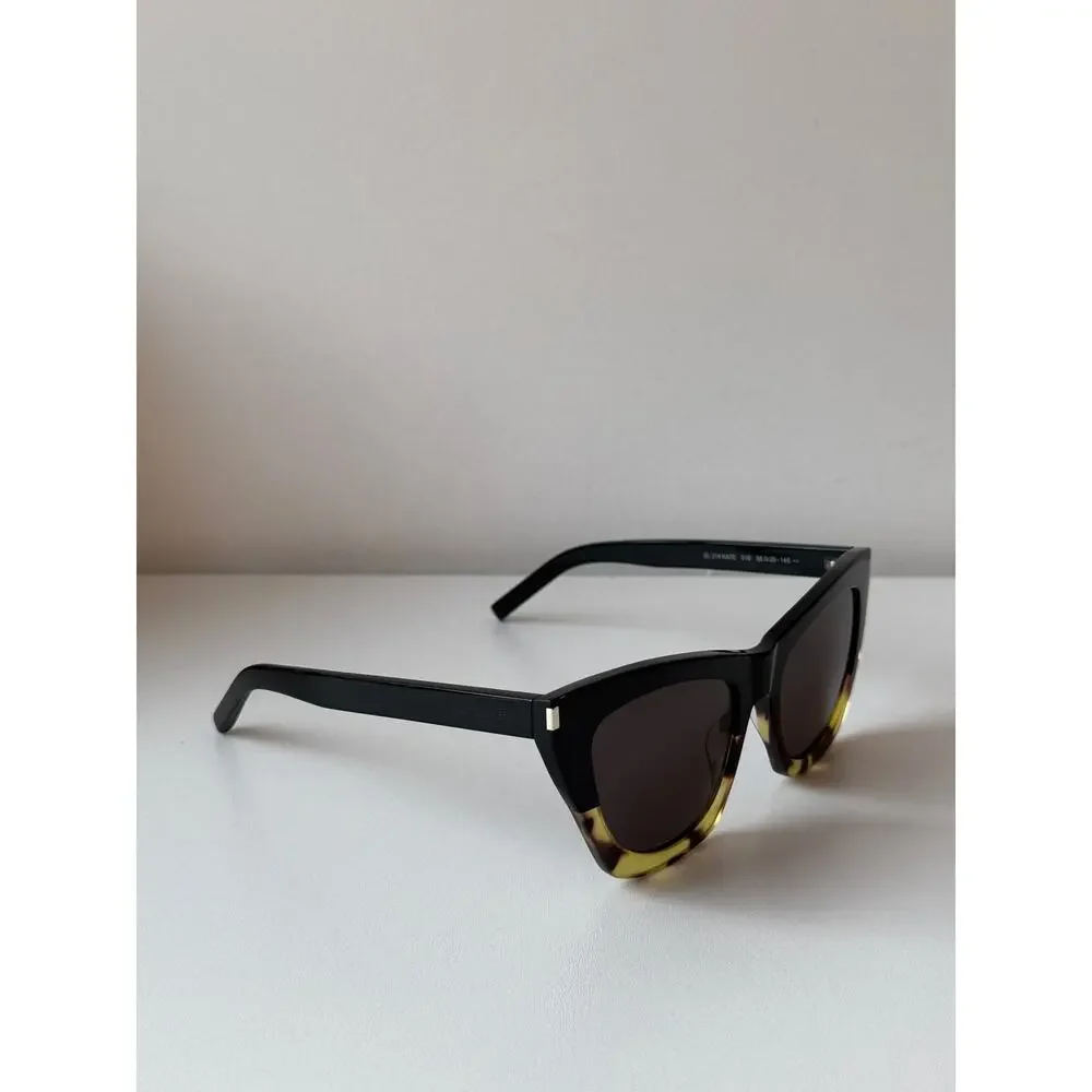 NEW Saint Laurent SL214 Kate Sunglasses in Black Havana - Picture 5 of 6